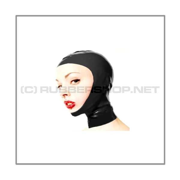 SIMIAN-Gasmasken-Set TWIN-AD mit abnehmbaren Dildostick, Gewindeabdeckung, separater gesichtsoffener Haube und Sunglassesstickers
